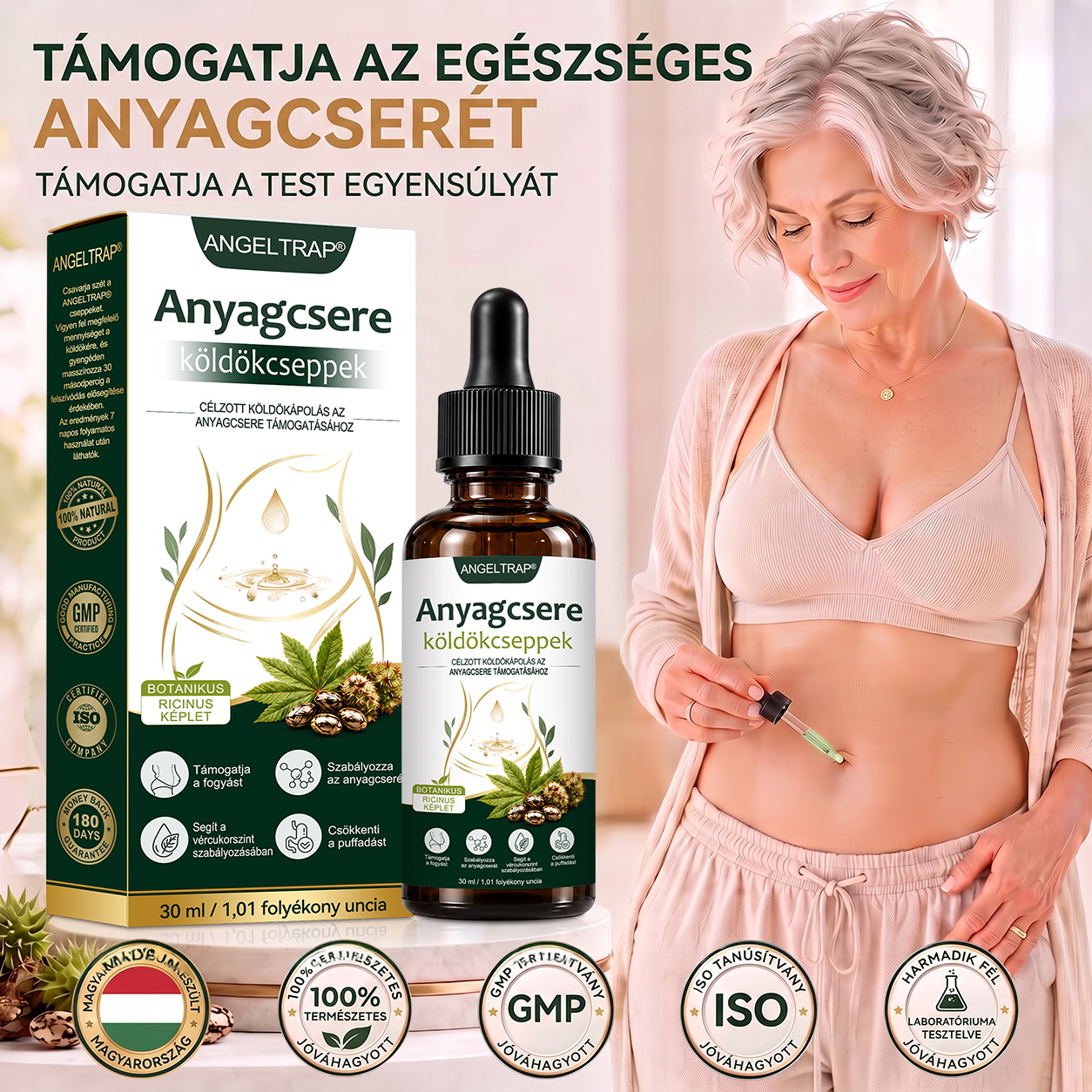 ANGELTRAP®🎃 köldökcseppek – Fejlett transzdermális metabolikus cseppek