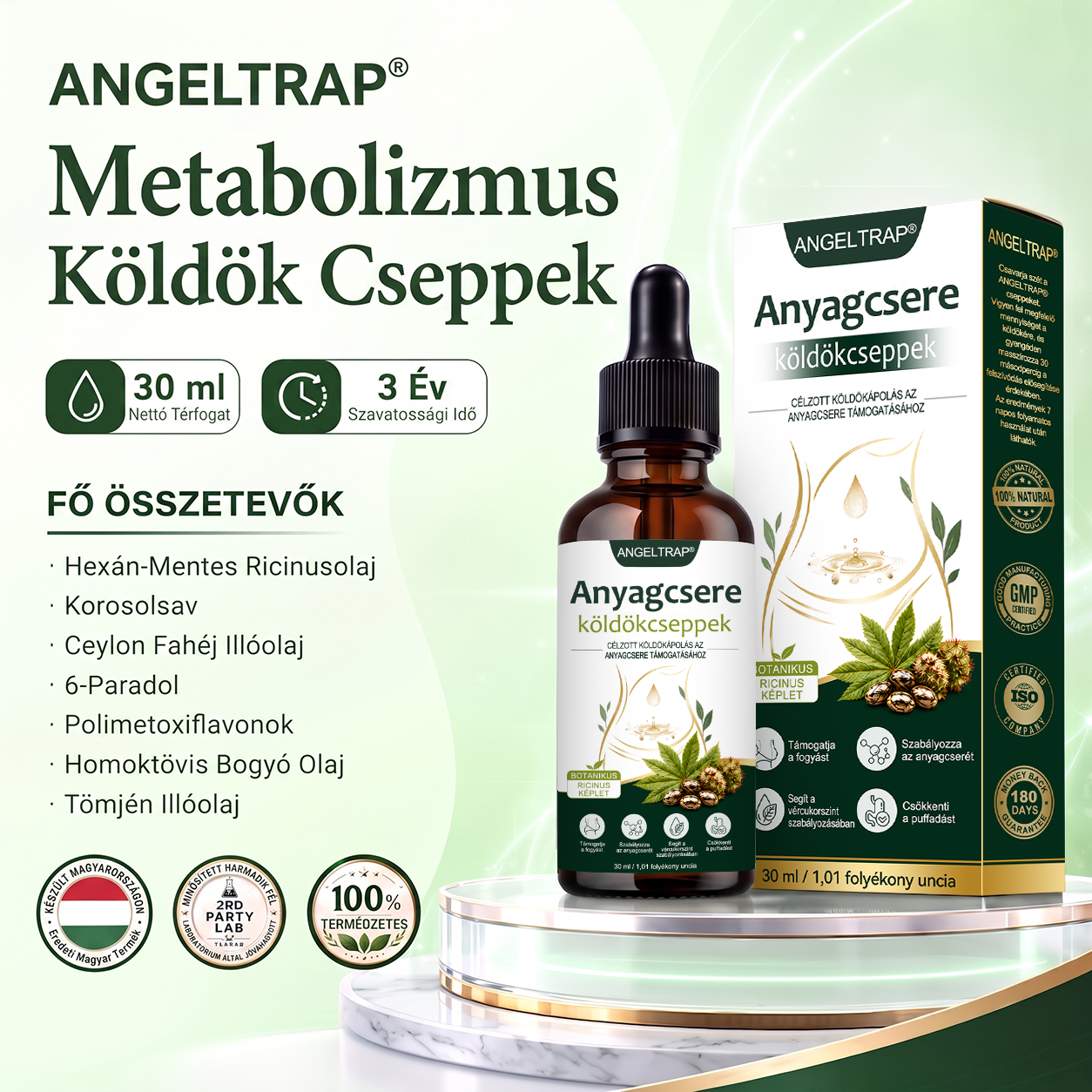 ANGELTRAP®🎃 köldökcseppek – Fejlett transzdermális metabolikus cseppek