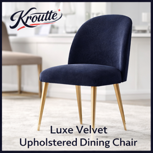 Kroutte™ Luxe Velvet Upholstered Dining Chair